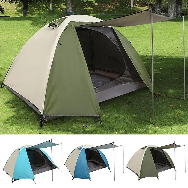 휴대용 초경량 내후성 배낭 텐트, 즉시 설치, 이중 두께 원단 야외 캠핑 텐트, 2 인용